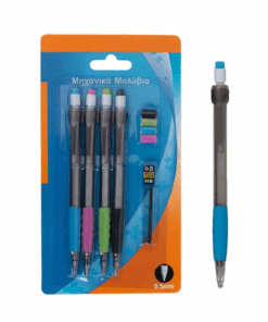 Set 4 Creione mecanice 0,5 mm cu mina de schimb si radiera