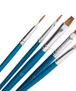 Set 5 pensule pictura cu varf plat