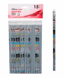 Set de 15 creioane HB cu radiera