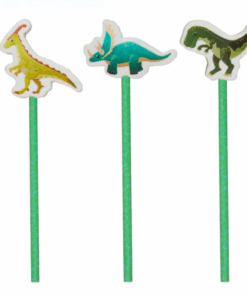 Set de 3 creioane HB cu radiera, Dino