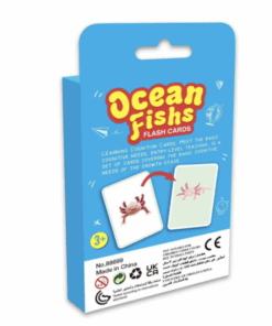 Alternative view of Carduri cognitive pentru copii, 36 piese, Animale marine