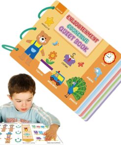 Carte senzoriala si educativa cu stickere reutilizabile, 2 ani+