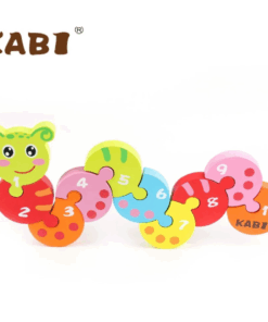 Puzzle 3D din lemn cu Numere - Omida