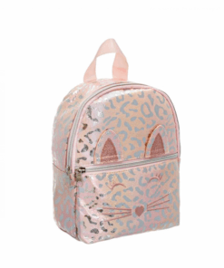 Ghiozdan-Gradinita-Fete-roz-si-glitter-Pisicuta