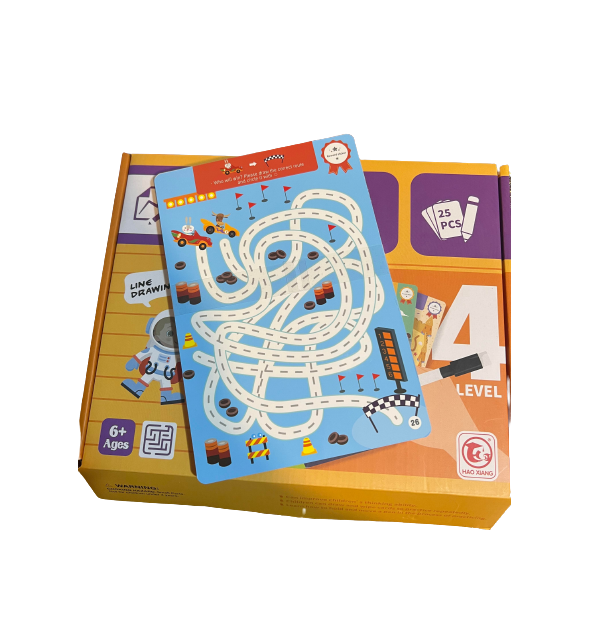 Joc Labirint cu Planse Reutilizabile,educative pentru copii, 50 modele, 5 ANI+ - imagine 6