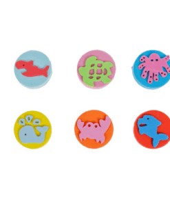 Joc de pictura, 6 stampile, Animale marine