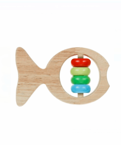 Alternative view of Jucarie zornaitoare bebelusi din lemn, 11 x 7 cm