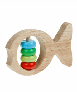 Jucarie zornaitoare bebelusi din lemn, 11 x 7 cm