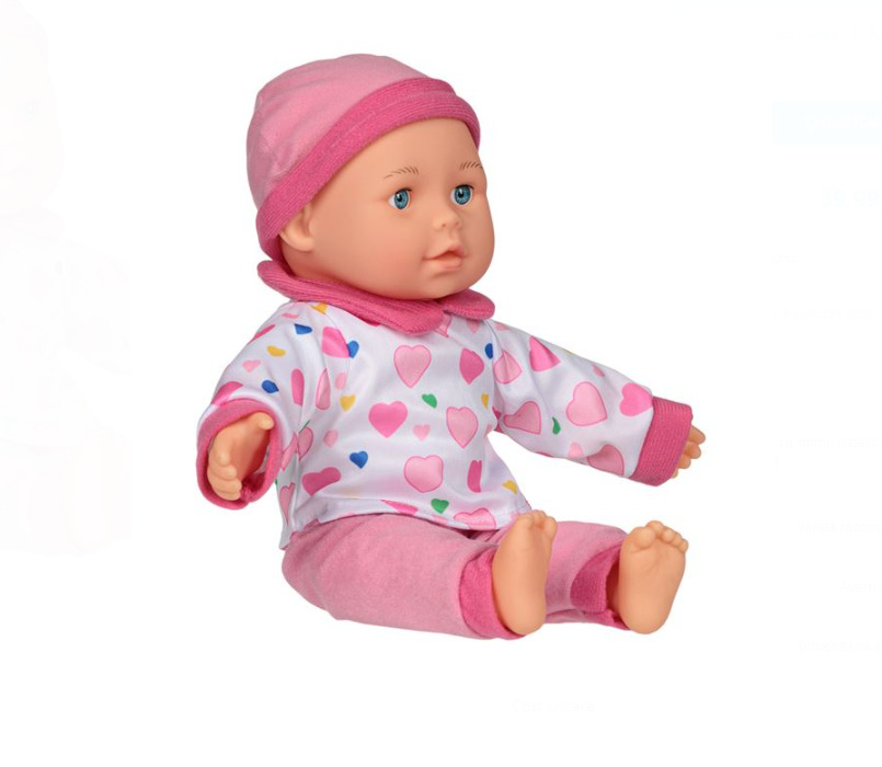 Papusa, Bebelus cu sunete si 2 accesorii, 33 cm
