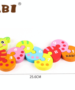 Alternative view of Puzzle 3D din lemn cu Numere - Omida