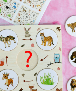 Alternative view of Lant Trofic, Puzzle educativ si joc de logica, Ce mananca animalele, 3 ani+