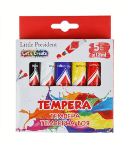 Set 5 culori tempera, 60 ml