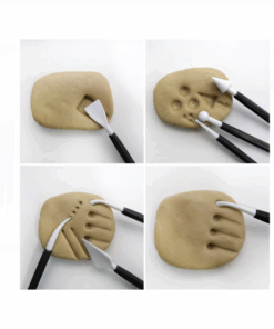 Alternative view of Set 8 instrumente  de modelat lut si plastilina, 3 ani+