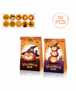 Accesoriu petrecere, Pungi pentru dulciuri, Halloween,10 buc