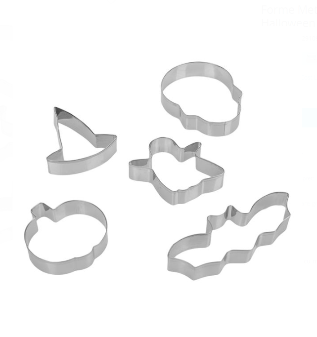 Forme metalice biscuiti, Halloween, 5 modele - imagine 2