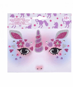 Masca tatuaj pentru fata, Unicorn, Halloween
