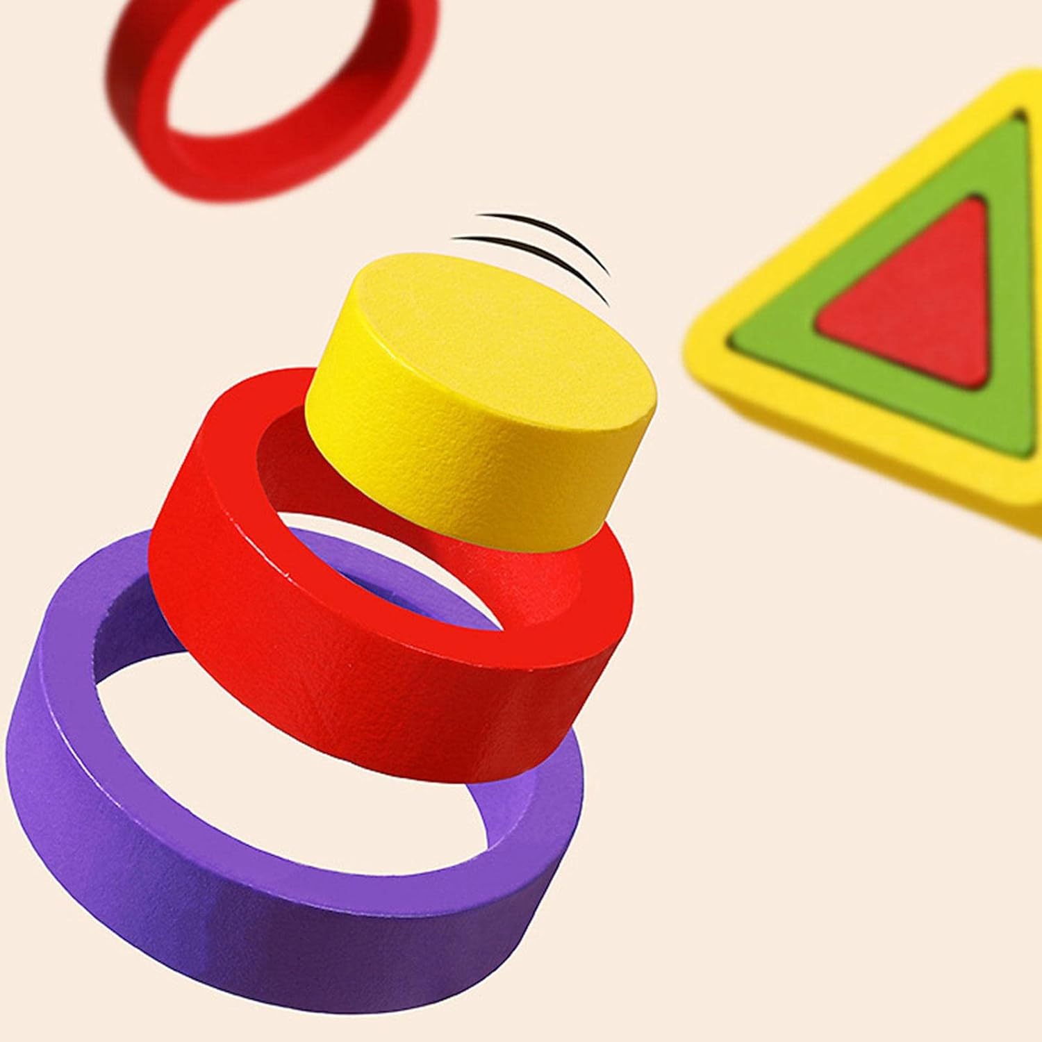 Puzzle educativ pentru invatare culori si forme si marimi, 3 ani - imagine 4