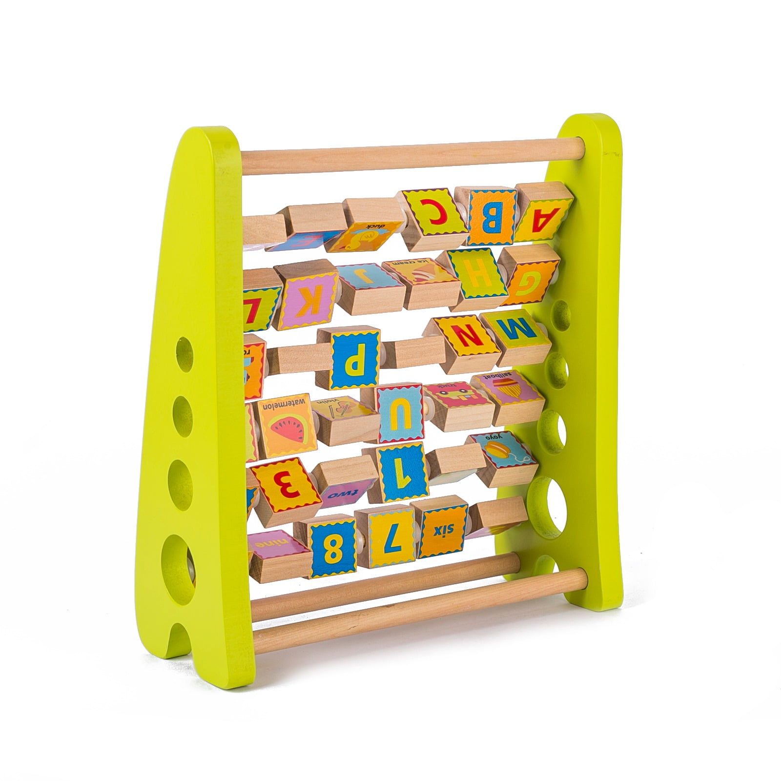 Alfabetar din lemn cu abac litere si imagini in limba engleza05.jpg
