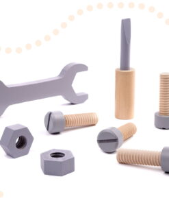 Banc de lucru din lemn pentru copii cu 25 de accesorii 04.jpg