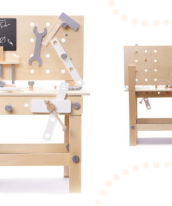 Banc de lucru din lemn pentru copii cu 25 de accesorii 05.jpg