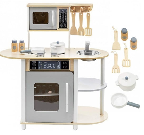 Bucatarie din lemn MDF complet utilata cu accesorii moderne 01.jpeg