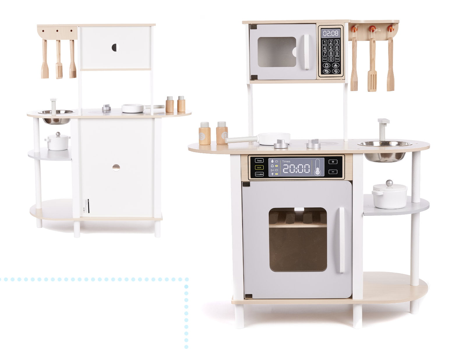 Bucatarie din lemn MDF complet utilata cu accesorii moderne 04.jpeg