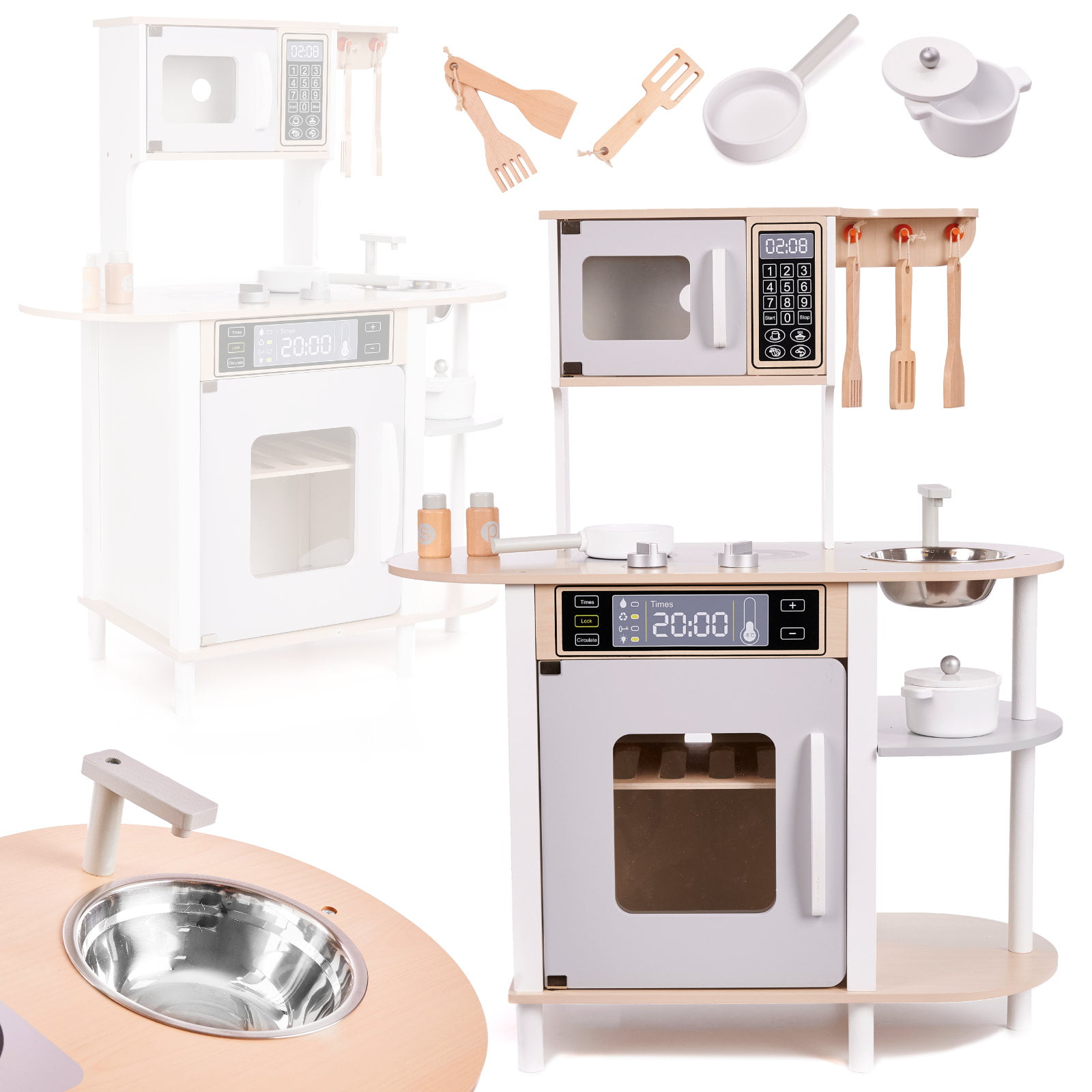 Bucatarie din lemn MDF complet utilata cu accesorii moderne 08.jpeg