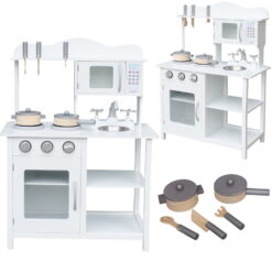 Bucatarie din lemn MDF complet utilata cu accesorii retro 01.jpeg