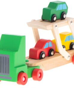 Camion transportator din lemn cu 3 masinute 05.jpeg