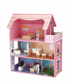 Casa de papusi din lemn 61 cm utilata si mobilata 01.png