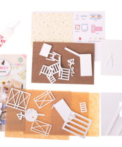 Casa de papusi din lemn cu mobilier si lumini in stil retro 04.jpeg