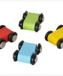 Circuit de curse cu 4 piste si 4 masinute din lemn 05.jpg