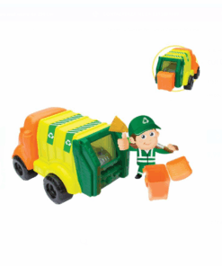 Cuburi de construit tip lego 30 piese mari Masina reciclare 03.png