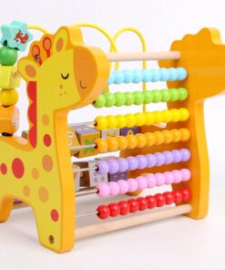 Girafa din lemn cu jucarie motrica si abac01.jpg