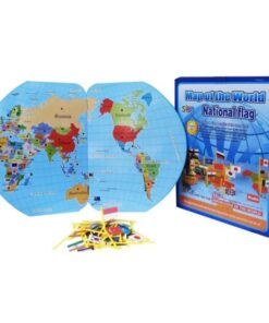 Harta Lumii din lemn cu 36 steaguri nationale 03.jpeg