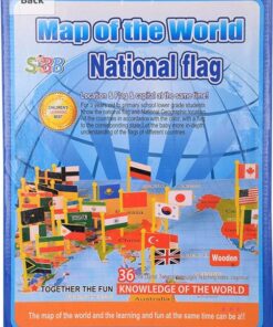 Harta Lumii din lemn cu 36 steaguri nationale 06.jpeg