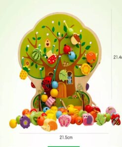 Joc Montessori 2 in 1 Pomul cu fructe snuruit si insirat 04.jpeg