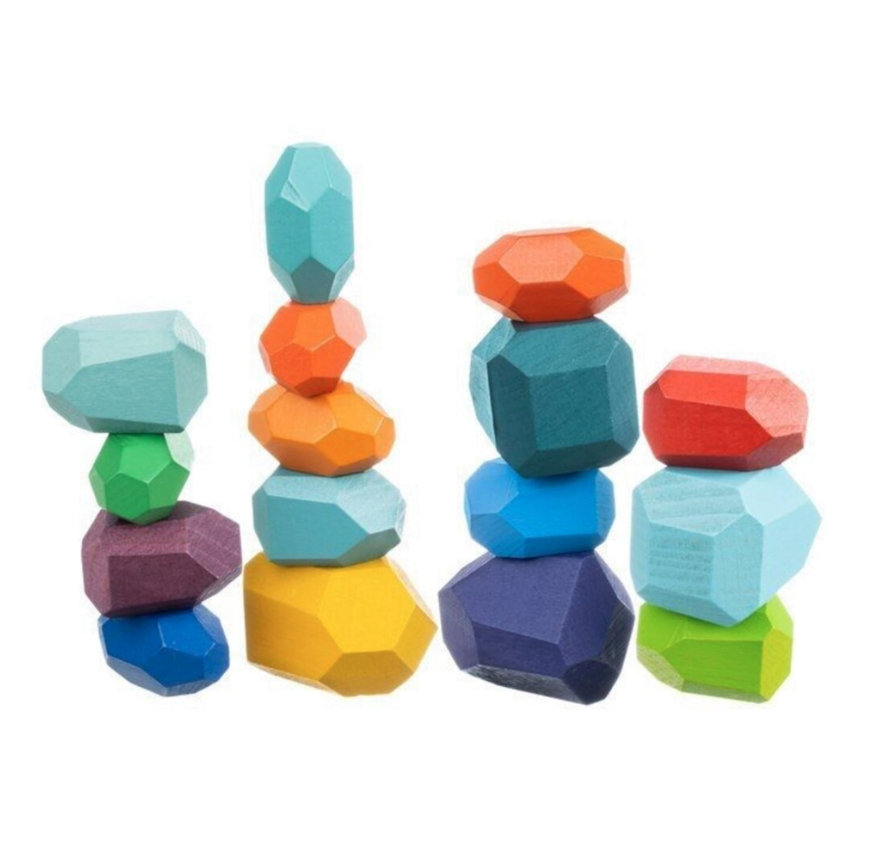 Joc creativ Montessori echilibru stivuire si culori 16 piese 04.png