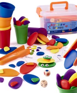 Joc educativ Montessori Puzzle cu pietricele colorate 01.jpeg