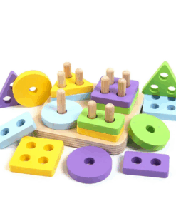 Joc educativ Sortator forme geometrice pe 4 coloane 3 ani 05.png