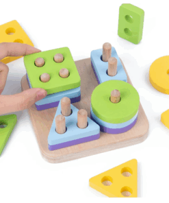 Joc educativ Sortator forme geometrice pe 4 coloane 3 ani 07.png