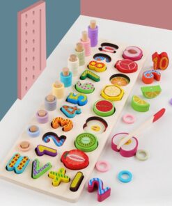 Joc logaritmic 4 in 1 Numarare sortare si fructe de feliat 01.jpg