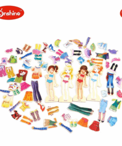 Joc tip puzzle magnetic Imbraca Fetitele 69 piese 01.png