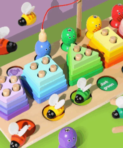 Alternative view of Jocul multifunctional tip Montessori, Forme, culori, dexteritate, 3 ani