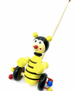 Jucarie de impins din lemn cu figurine albinuta 01.png