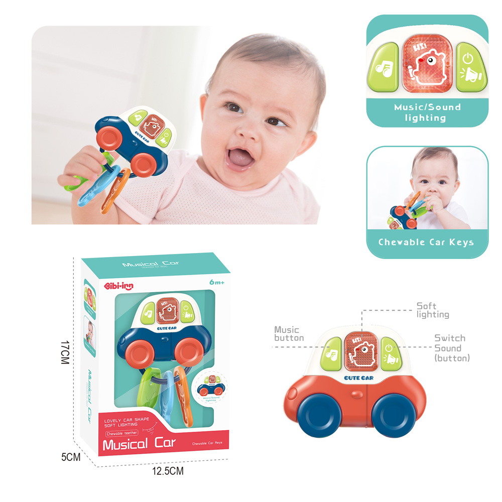 Jucarie interactiva bebelusi - Chei, 6 luni+ - imagine 3
