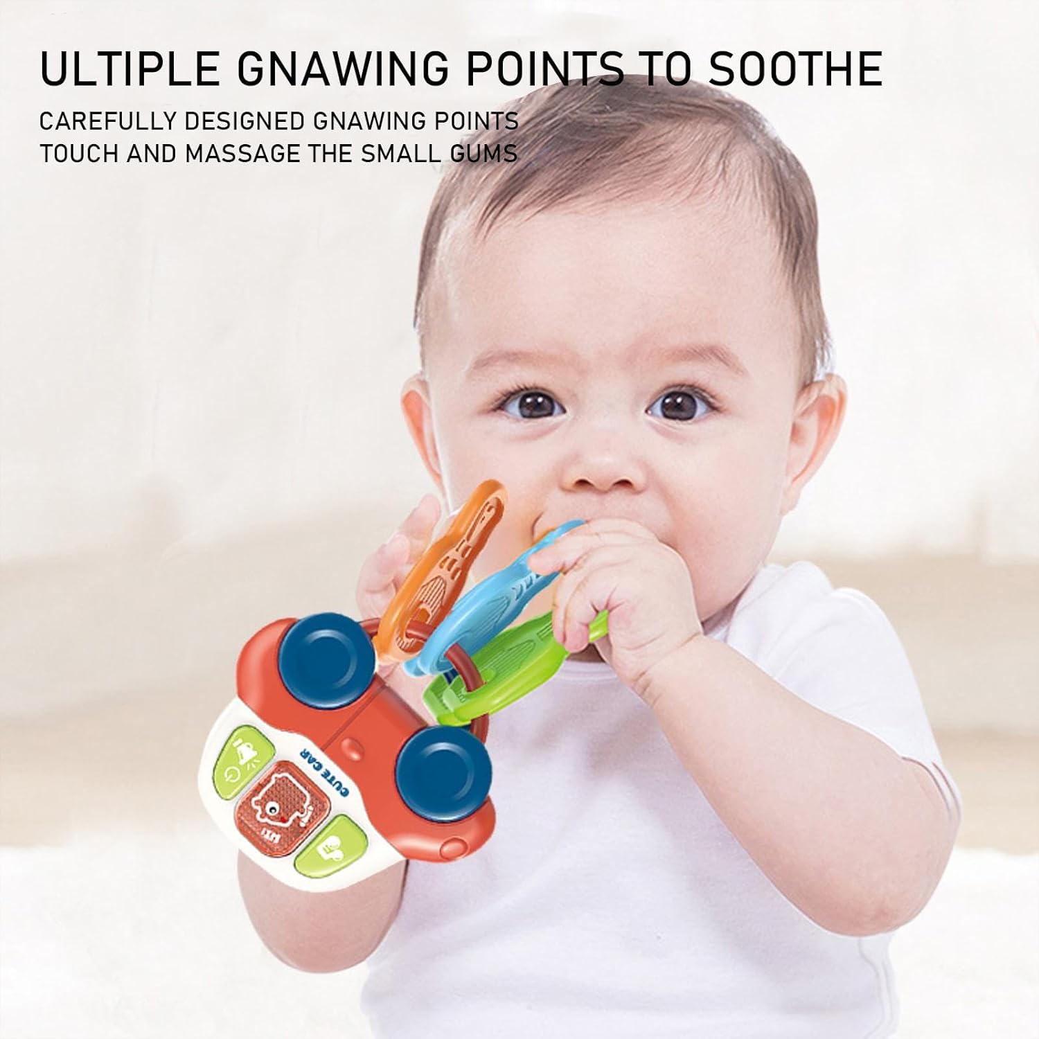 Jucarie interactiva bebelusi - Chei, 6 luni+ - imagine 8