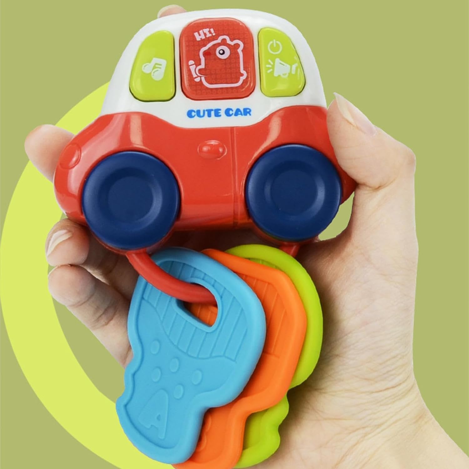 Jucarie interactiva bebelusi - Chei, 6 luni+ - imagine 7