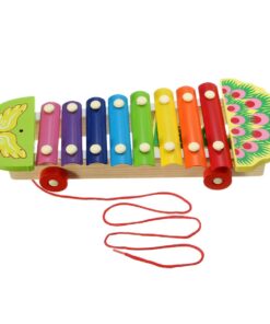Jucarie muzicala Xilofon din lemn cu Paun 04.jpg