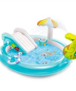 Piscina pentru copii cu Tobogan si Fantana 201x170x084 m 01.jpg